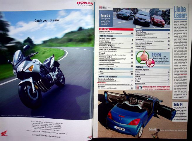 Inhaltsverzeichnis Auto Bild 05/2004