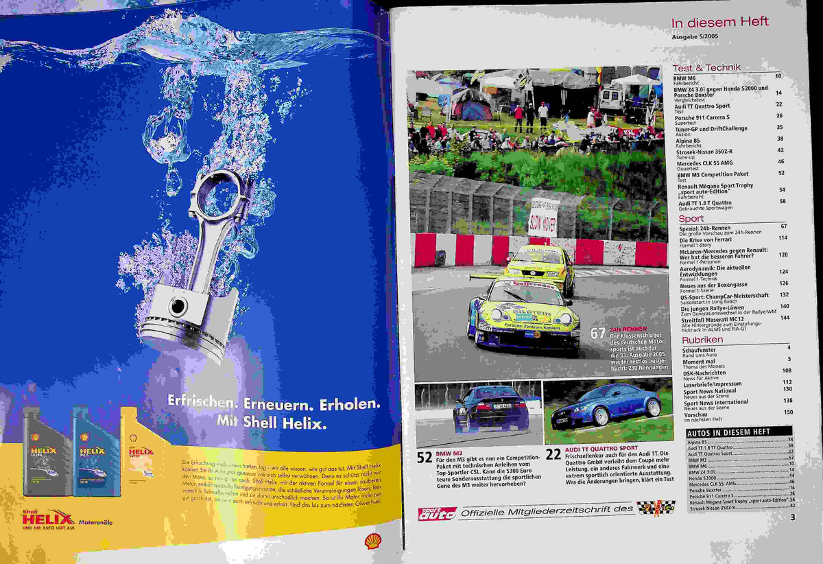 Inhaltsverzeichnis Sport Auto 05/2005