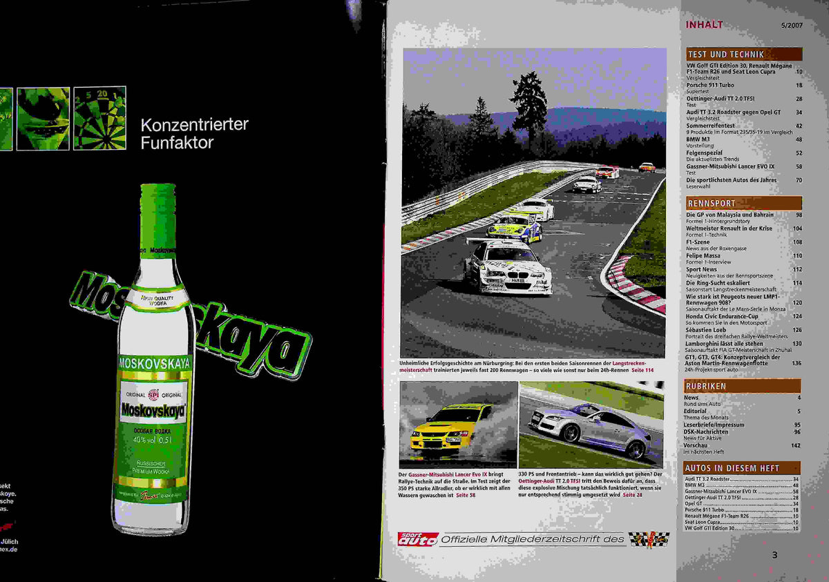Inhaltsverzeichnis Sport Auto 05/2007