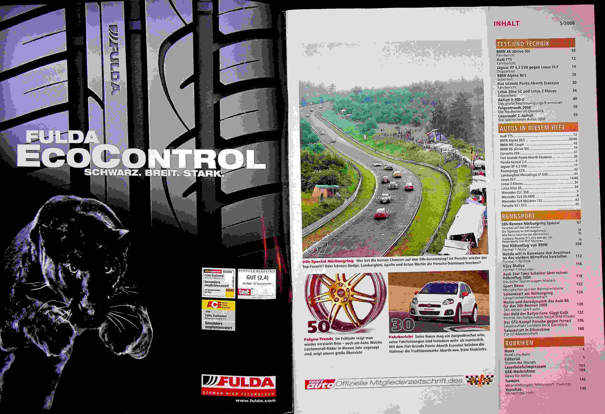 Inhaltsverzeichnis Sport Auto 05/2008
