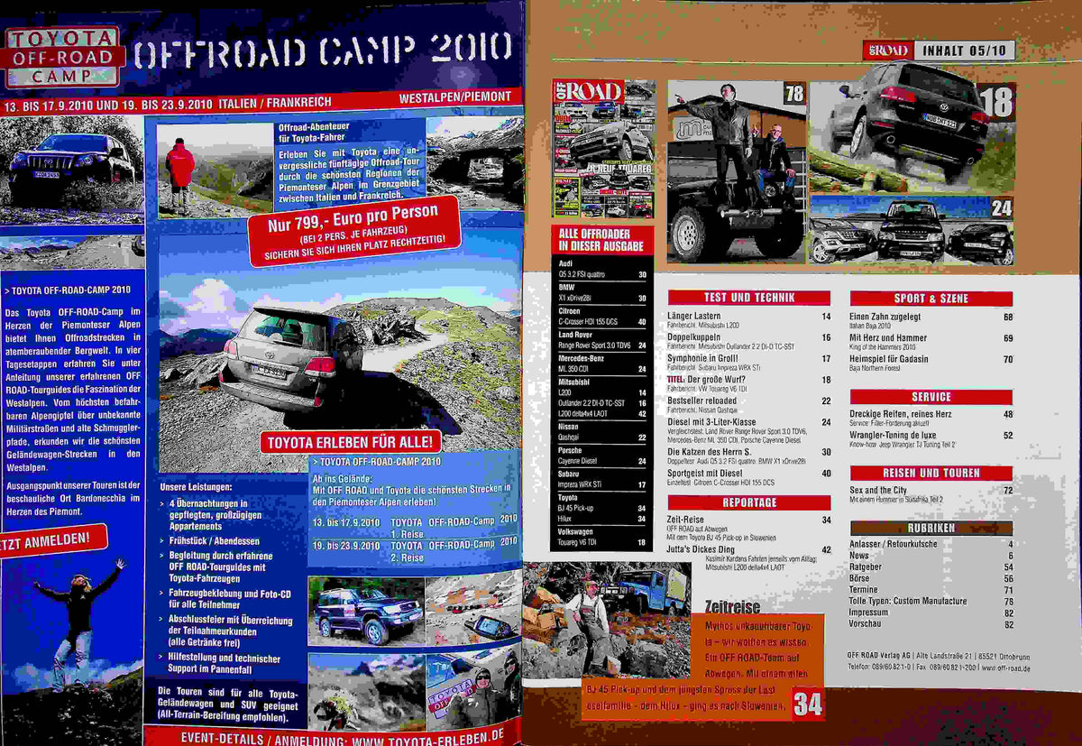 Inhaltsverzeichnis Offroad 05/2010