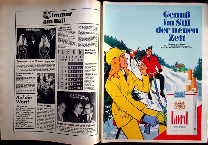 Inhaltsverzeichnis Kicker 06/1970