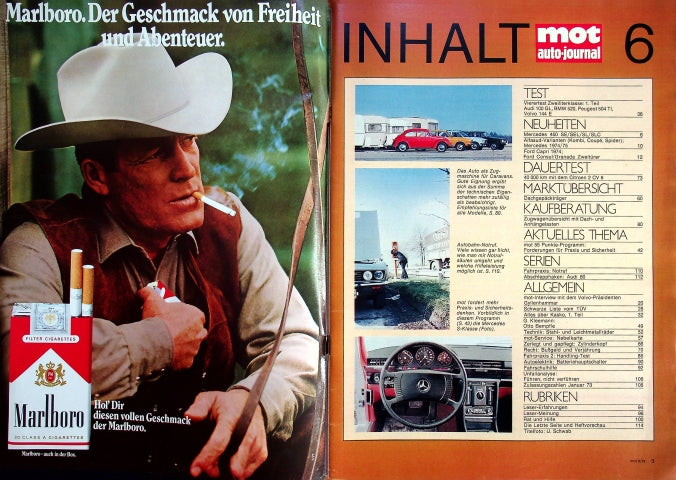 Inhaltsverzeichnis MOT 06/1973