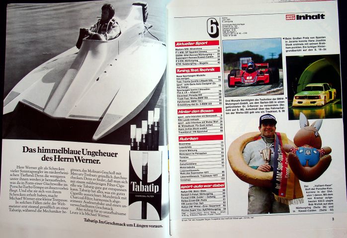 Inhaltsverzeichnis Sport Auto 06/1977