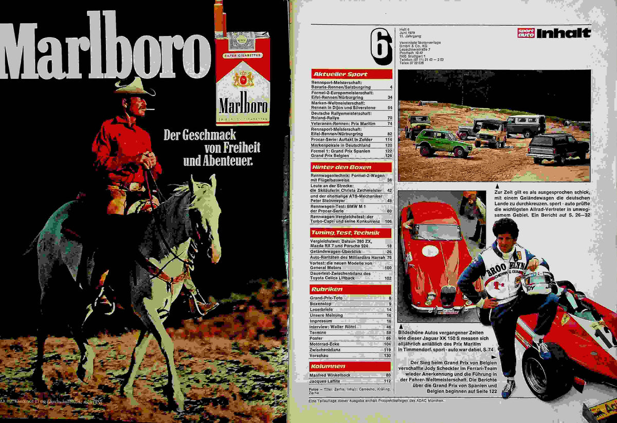 Inhaltsverzeichnis Sport Auto 06/1979