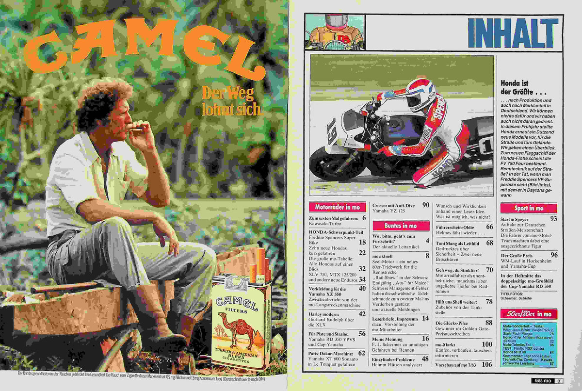 Inhaltsverzeichnis MO Magazin 06/1983