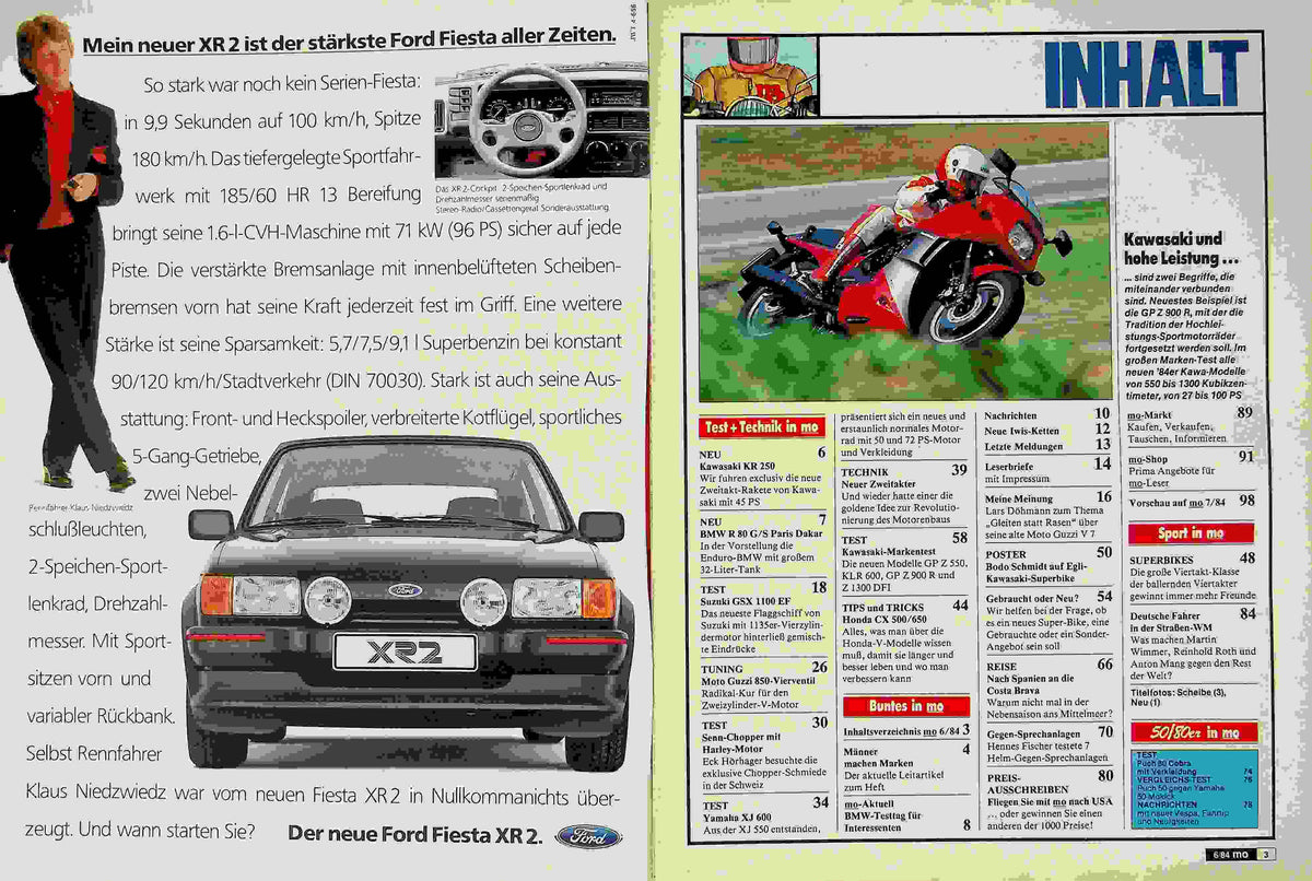 Inhaltsverzeichnis MO Magazin 06/1984