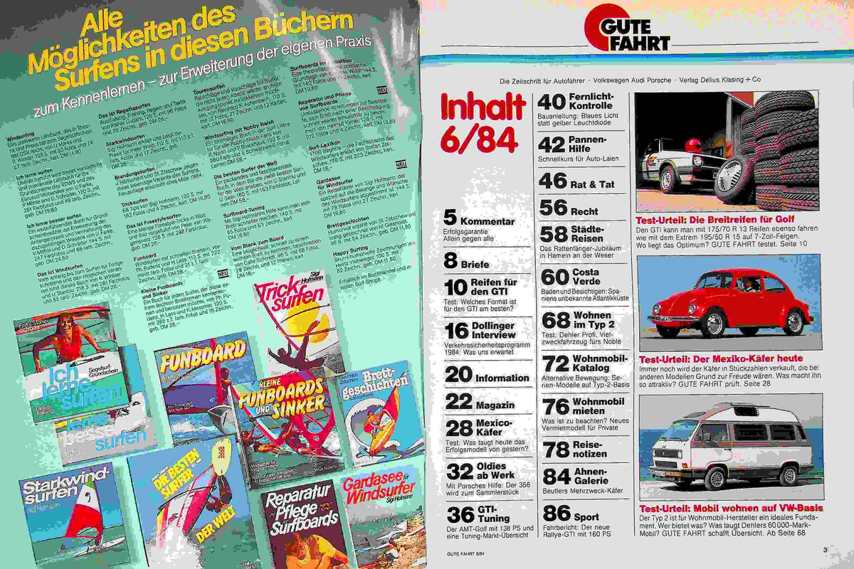 Inhaltsverzeichnis Gute Fahrt 06/1984
