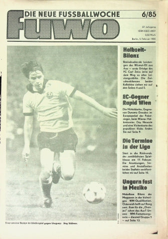 Fuwo Fussballwoche 06/1985