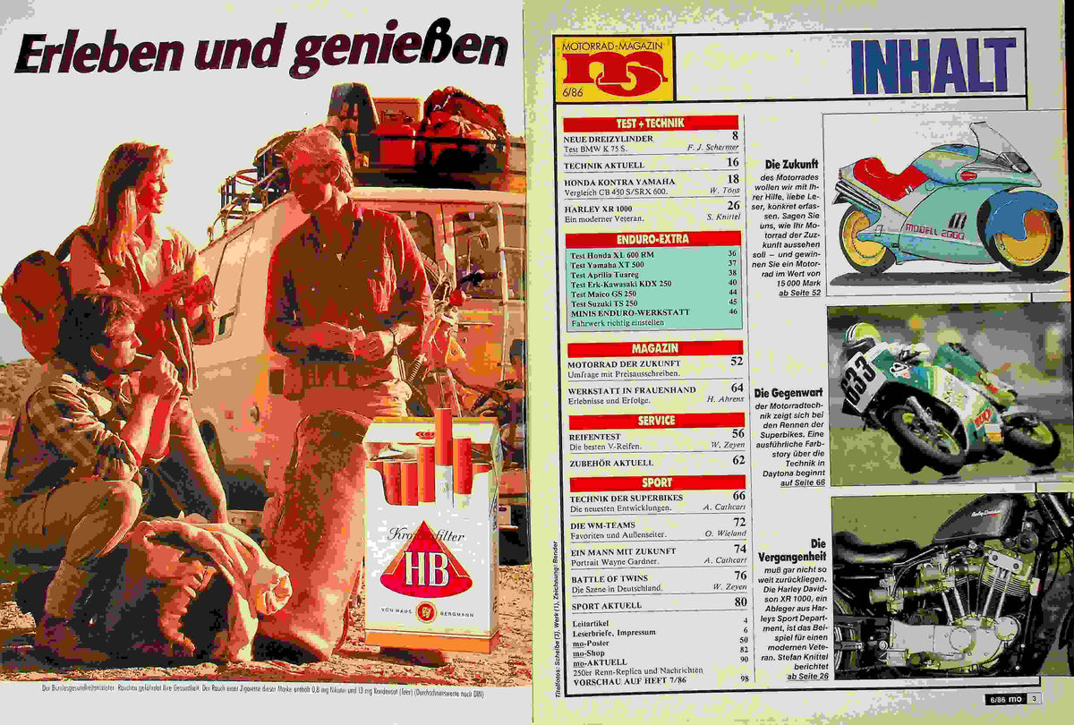 Inhaltsverzeichnis MO Magazin 06/1986