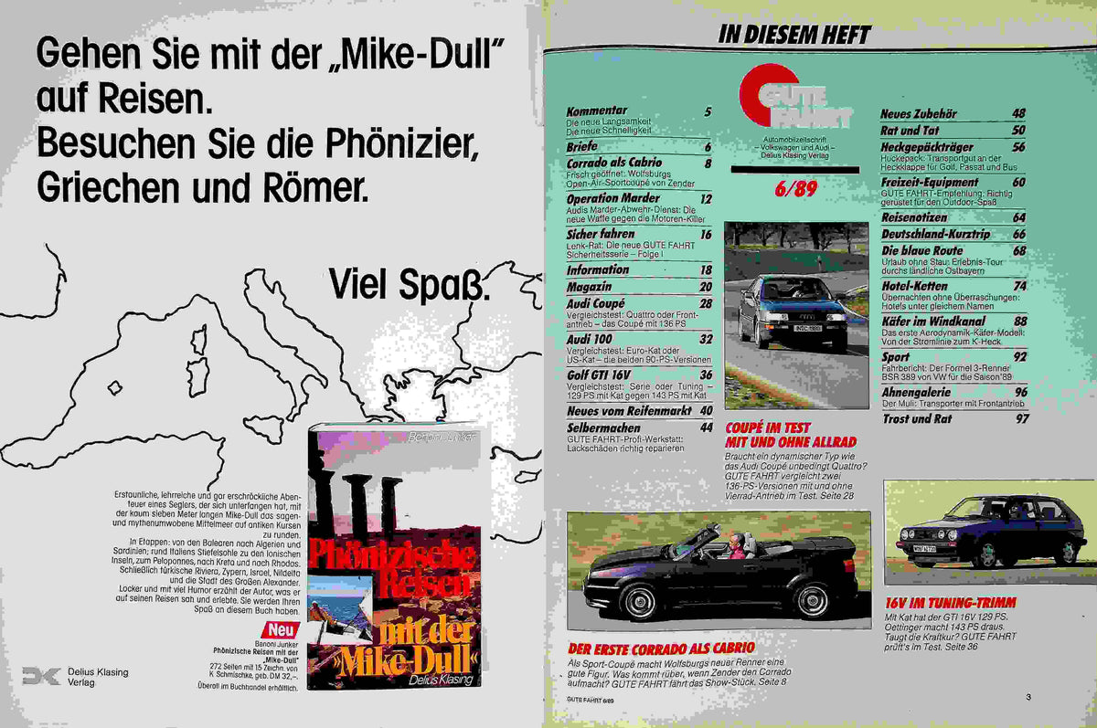 Inhaltsverzeichnis Gute Fahrt 06/1989
