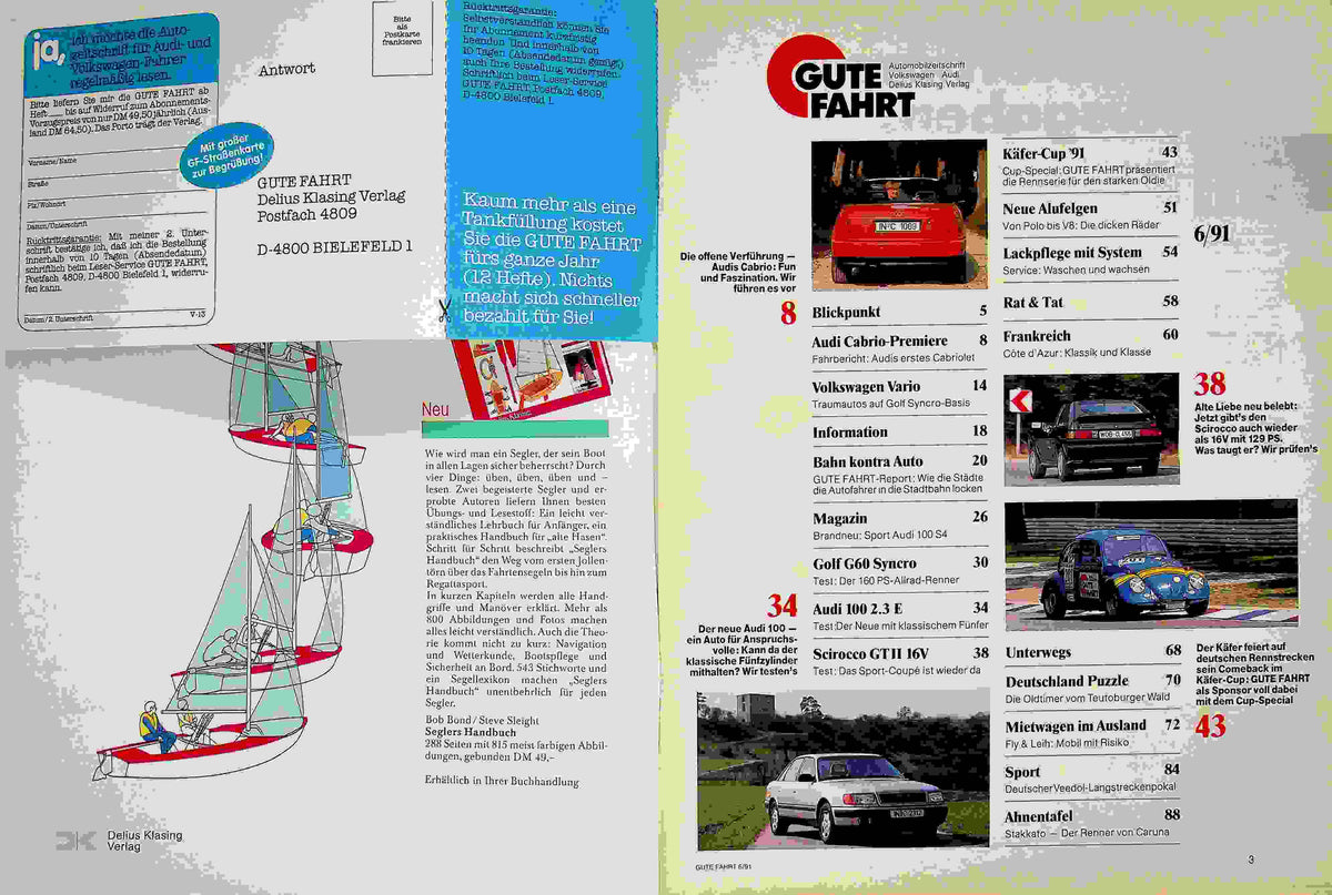 Inhaltsverzeichnis Gute Fahrt 06/1991
