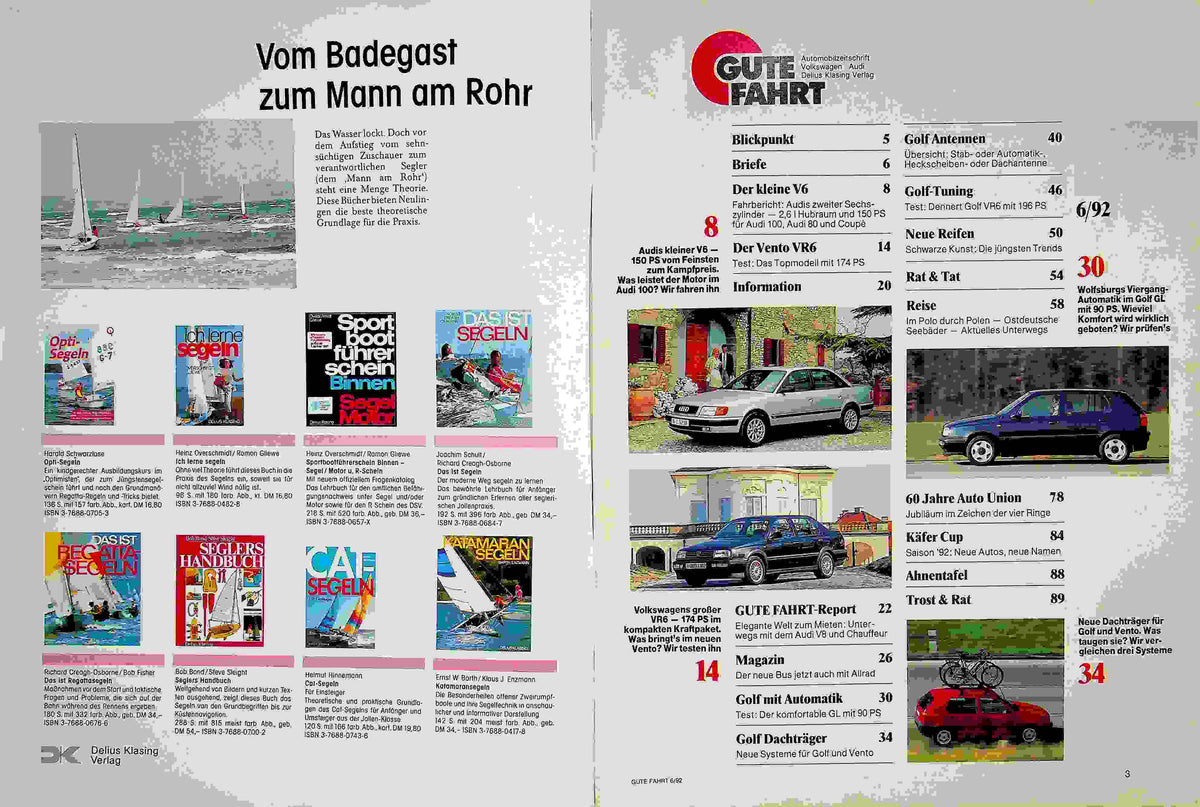 Inhaltsverzeichnis Gute Fahrt 06/1992