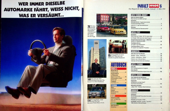 Inhaltsverzeichnis MOT 06/1993