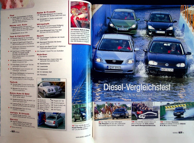 Inhaltsverzeichnis Auto Motor und Sport 06/2002