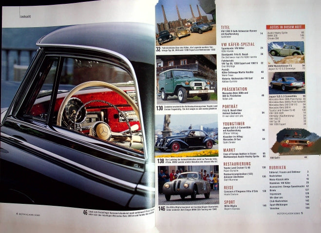 Inhaltsverzeichnis Motor Klassik 06/2002
