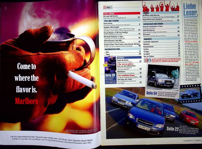 Inhaltsverzeichnis Auto Bild 06/2004