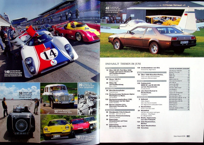 Inhaltsverzeichnis Motor Klassik 06/2005