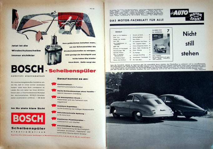 Inhaltsverzeichnis Auto Motor und Sport 07/1959