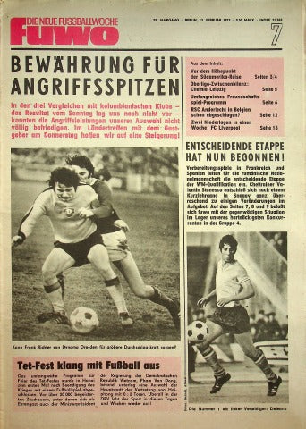 Fuwo Fussballwoche 07/1973