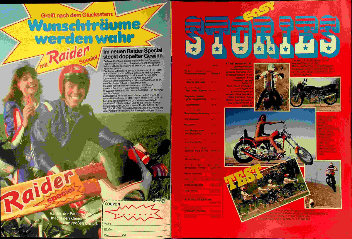 Inhaltsverzeichnis Easy Rider 07/1980