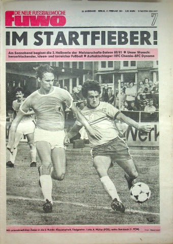 Fuwo Fussballwoche 07/1981