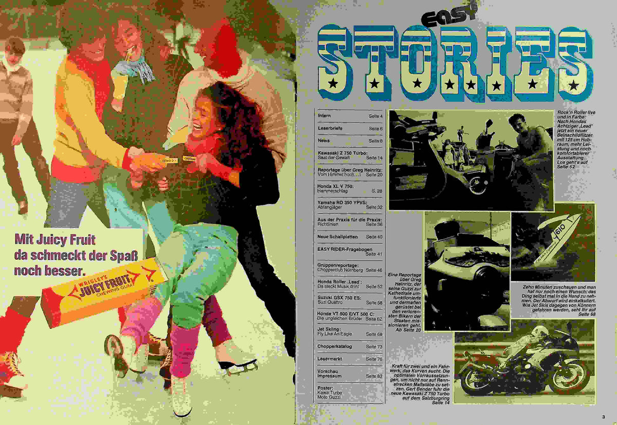 Inhaltsverzeichnis Easy Rider 07/1983