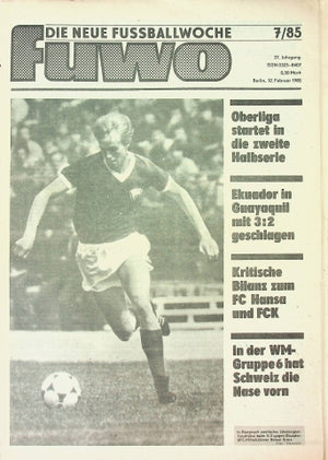 Fuwo Fussballwoche 07/1985