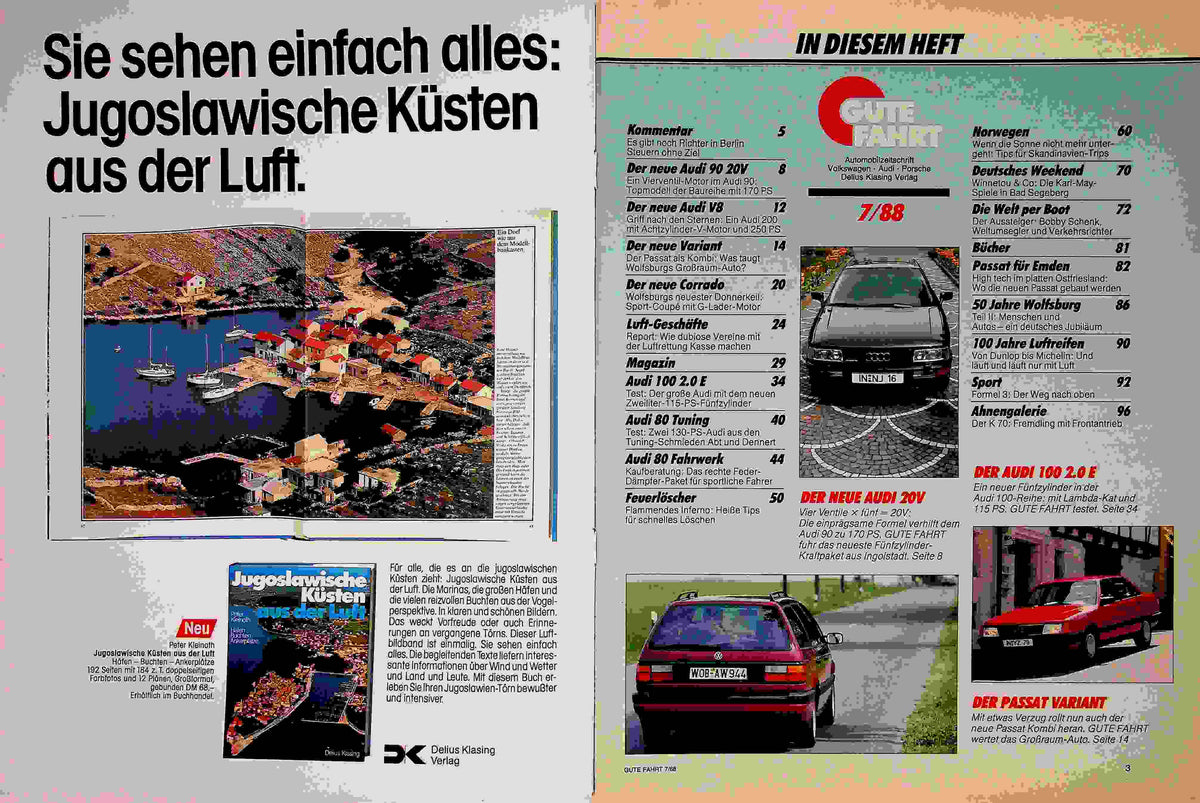 Inhaltsverzeichnis Gute Fahrt 07/1988