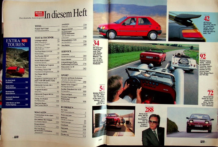 Inhaltsverzeichnis Auto Motor und Sport 07/1989