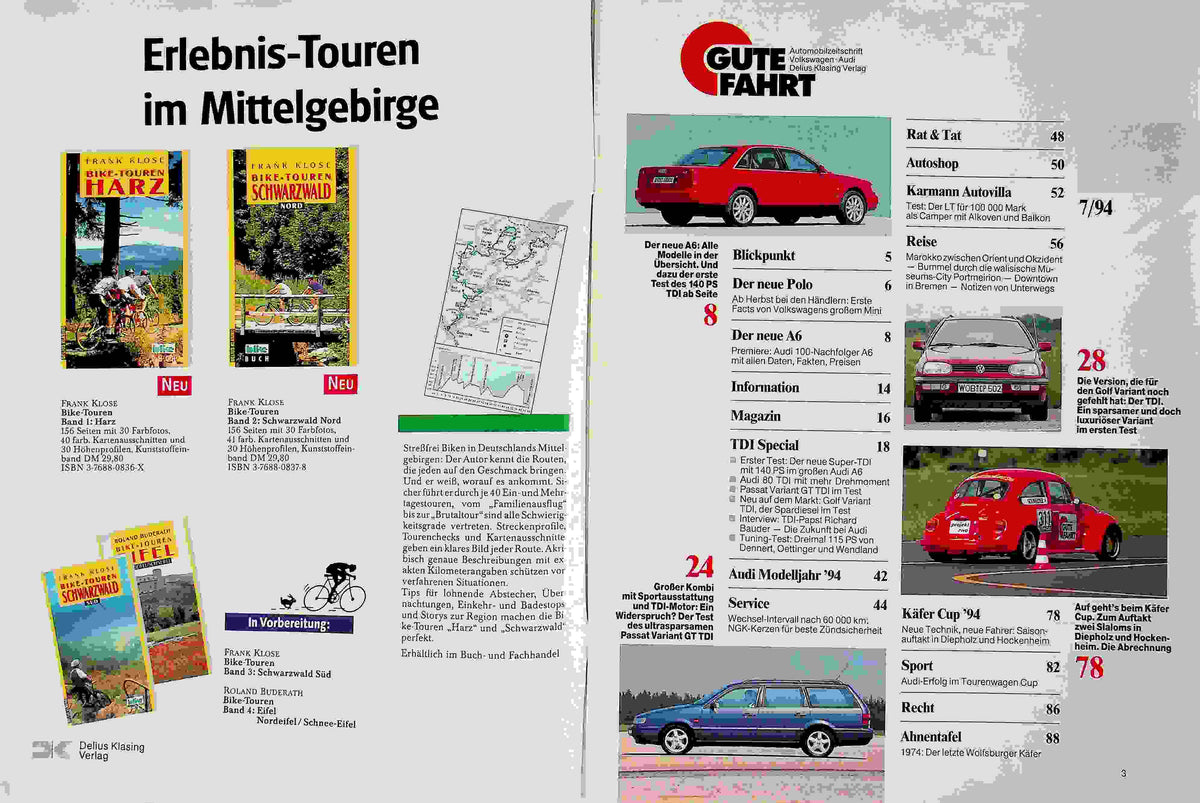 Inhaltsverzeichnis Gute Fahrt 07/1994