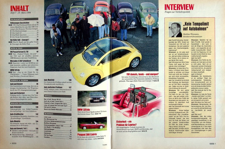 Inhaltsverzeichnis MOT 07/1994