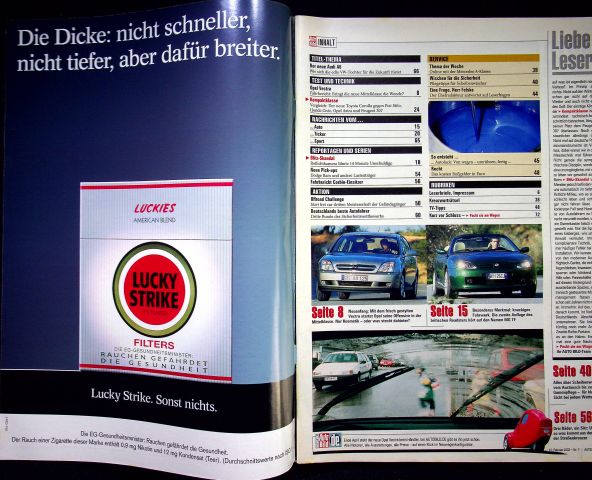 Inhaltsverzeichnis Auto Bild 07/2002