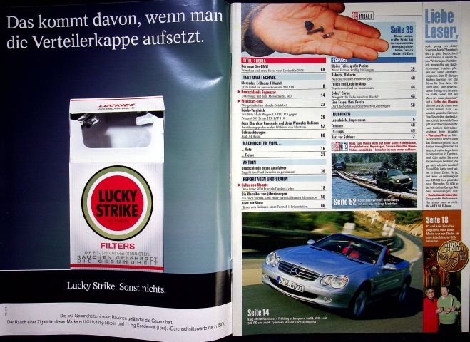 Inhaltsverzeichnis Auto Bild 07/2003