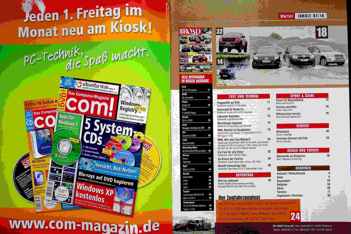 Inhaltsverzeichnis Offroad 07/2010