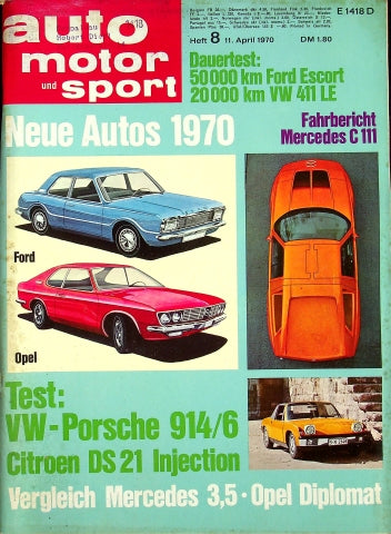 Auto Motor und Sport 08/1970