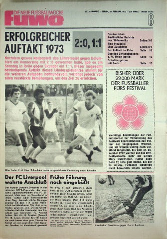 Fuwo Fussballwoche 08/1973