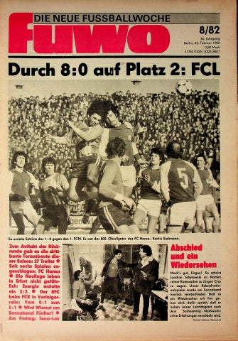 Fuwo Fussballwoche 08/1982