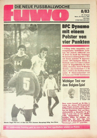 Fuwo Fussballwoche 08/1983