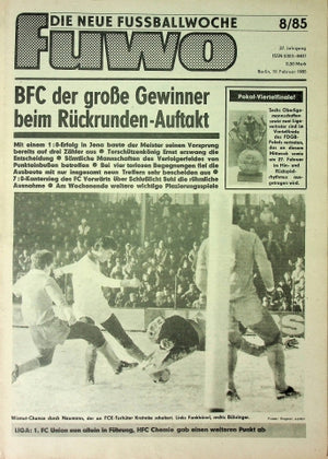 Fuwo Fussballwoche 08/1985
