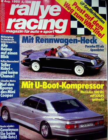 Rallye Racing 08/1985