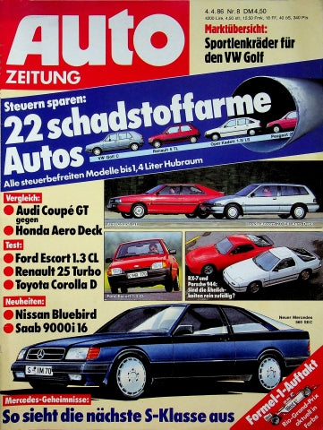 Autozeitung 08/1986