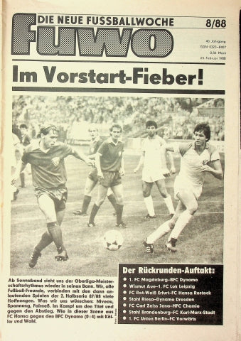 Fuwo Fussballwoche 08/1988