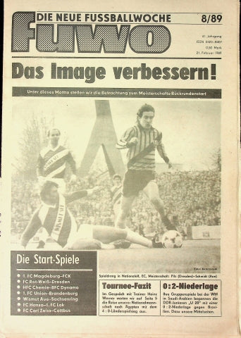 Fuwo Fussballwoche 08/1989
