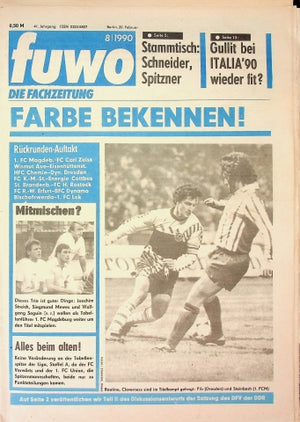 Fuwo Fussballwoche 08/1990