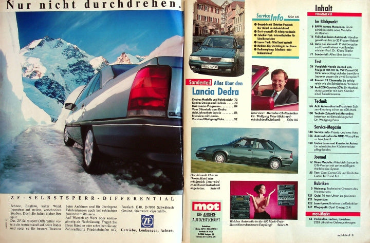 Inhaltsverzeichnis MOT  08/1990