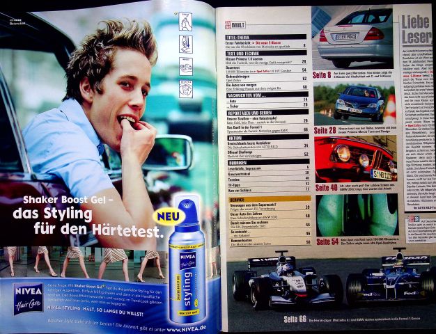 Inhaltsverzeichnis Auto Bild 08/2002