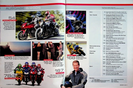 Inhaltsverzeichnis Motorrad 08/2006