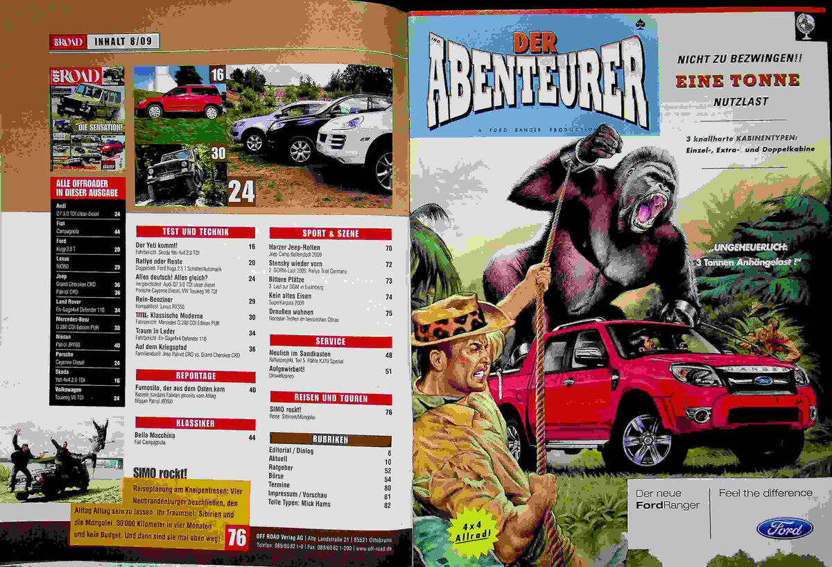 Inhaltsverzeichnis Offroad 08/2009