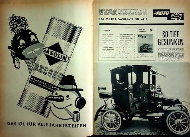 Inhaltsverzeichnis Auto Motor und Sport 09/1960